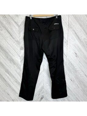 Adidas Climalite Flat Front Pants Mens Size 34x32 Black Golf Lightweight